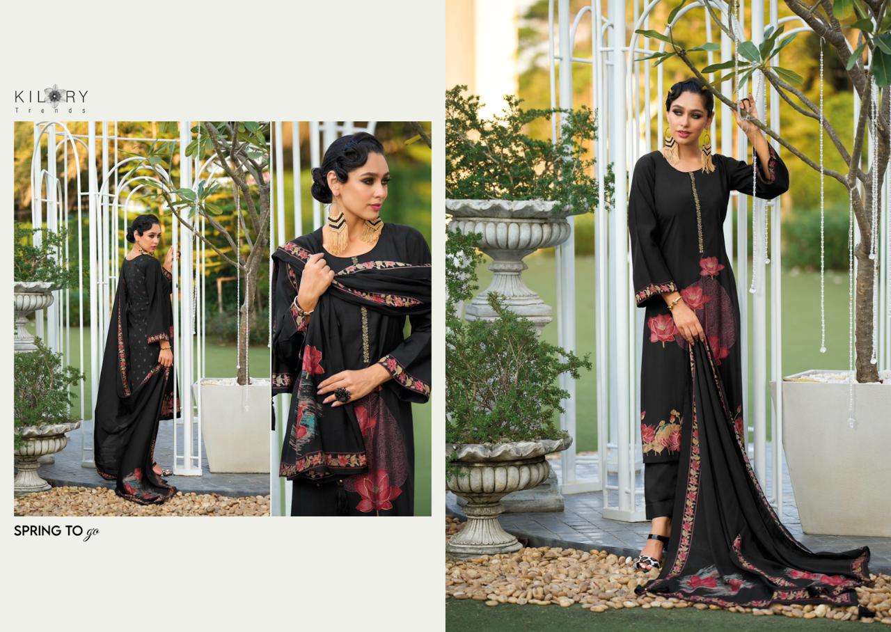 kilory trendz zarina-3 811-818 series designer muslin pakistani suit at wholesale price surat gujarat
