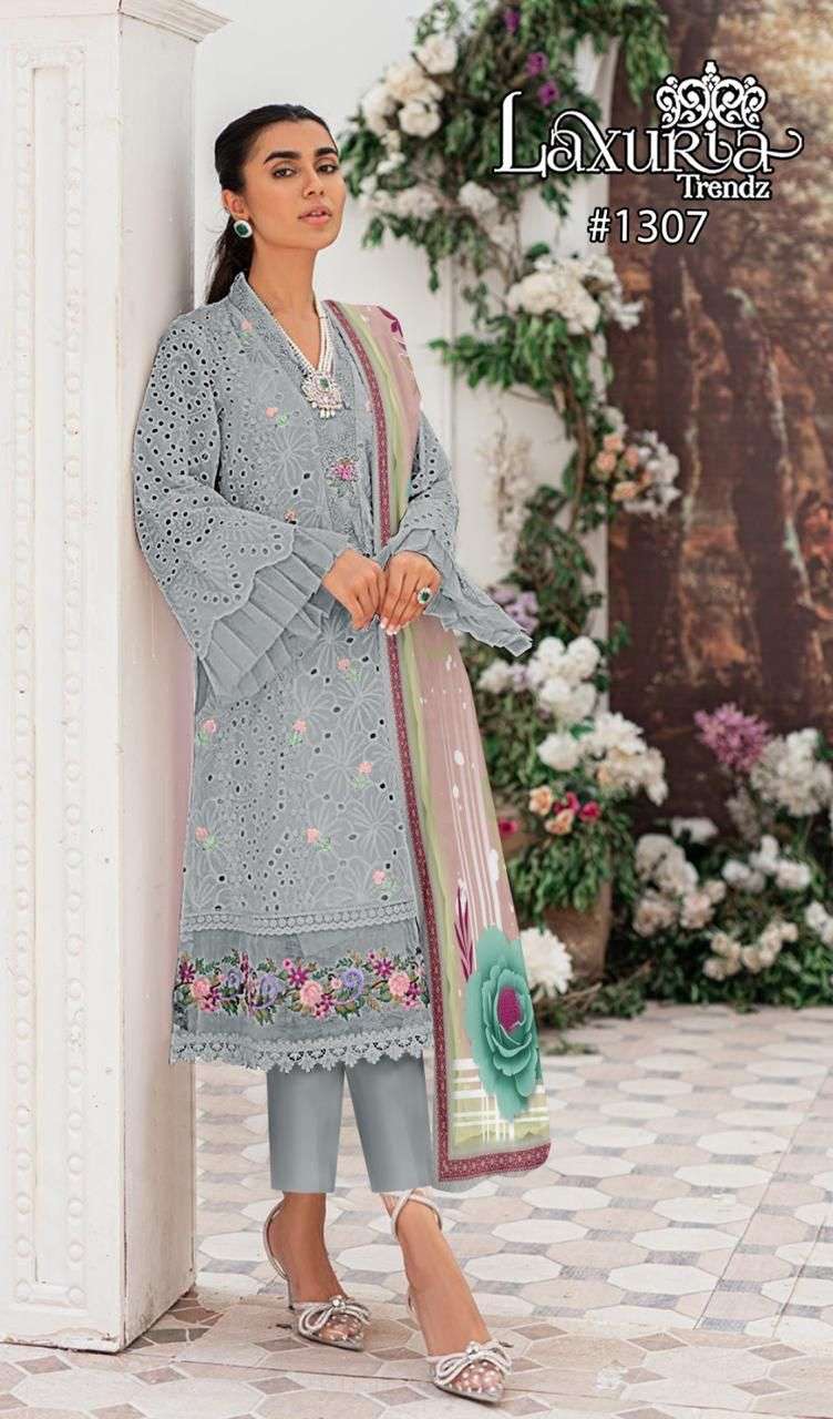 laxuria 1307 colour series designer readymade pakistani salwar suit wholesaler surat
