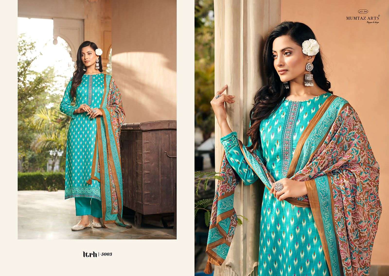 mumtaz arts itrh 5001-5006 series latest designer pakistani salwar kameez wholesaler surat gujarat