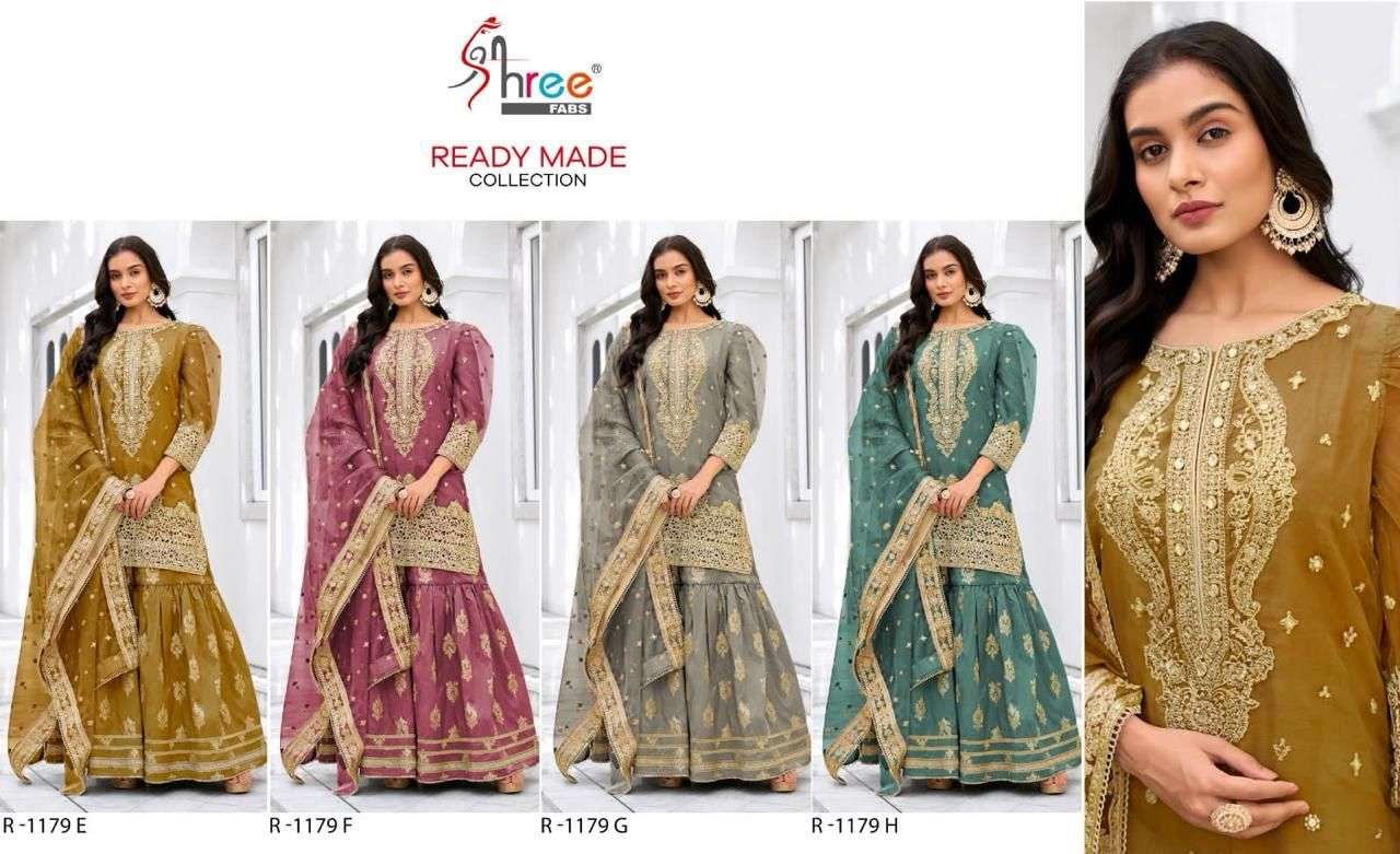 shree fabs 1179 colour series designer partywear readymadepakistani suit wholesaler surat gujarat