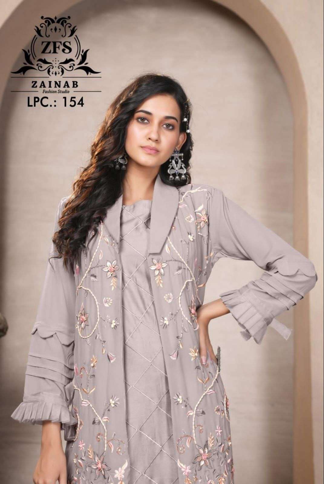 zainab fashion studio 154 colour series latest designer pakistani salwar kameez wholesaler surat gujarat