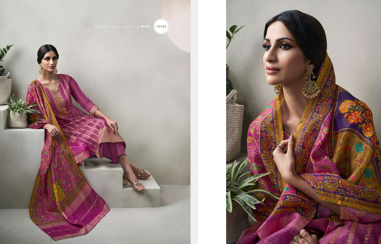zisa charmy glory 15141-15144 series designer latest partywear salwar kameez wholesaler