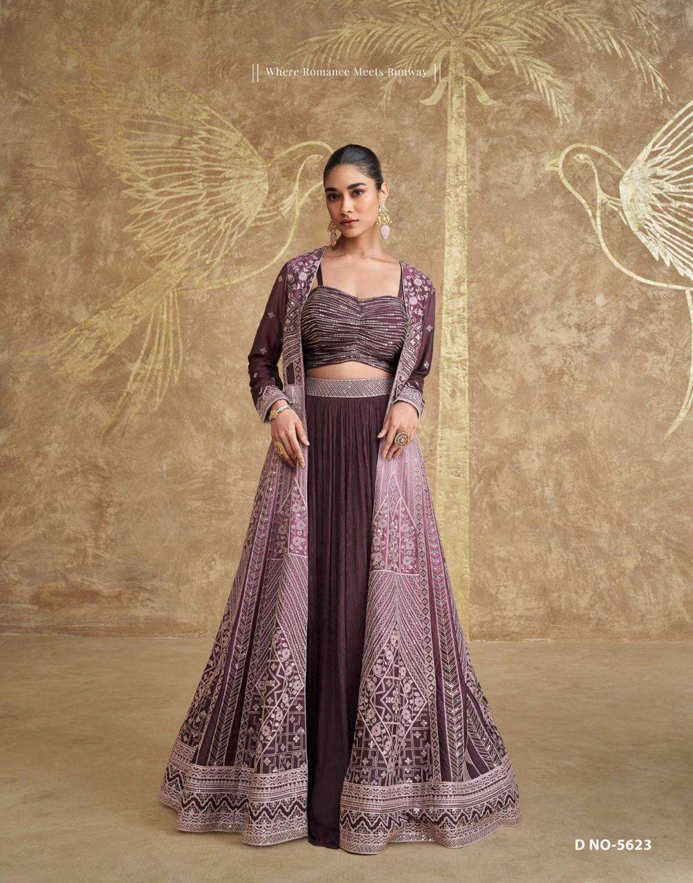 sayuri designer tyohaar 5622-5623 design shrug style party wear dress catalogue manufacturer surat gujarat sayuri designer tyohaar 5622-5623 design shrug style party wear dress catalogue manufacturer surat gujarat