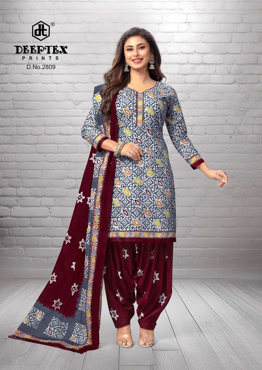 deeptex prints batik plus vol-28 2801-2810 series patiyala salwar