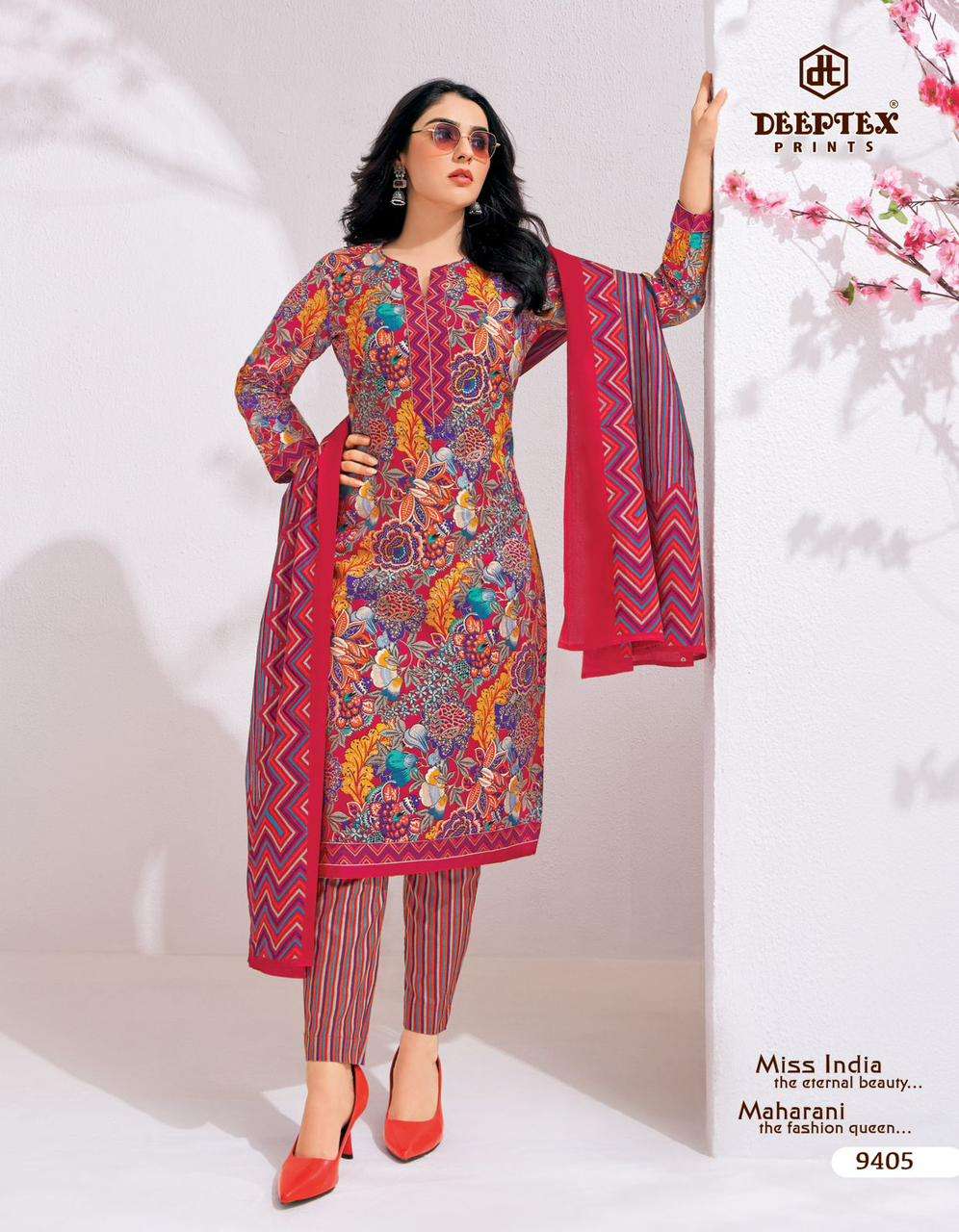 deeptex miss india vol-94 9401-9416 series cotton designer salwar