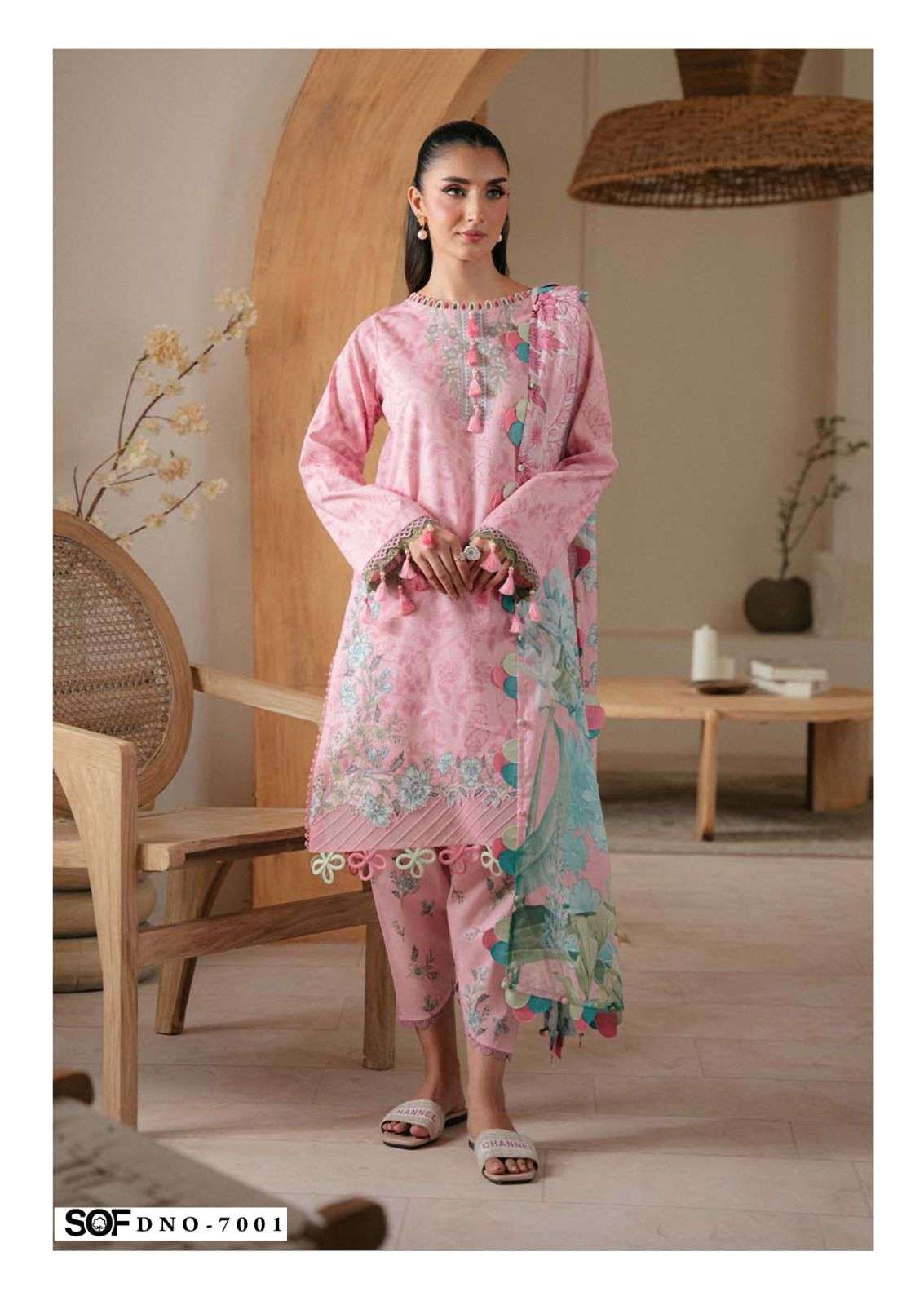 shree om fab saira rizwan vol-7 lawn fancy designer pakistani